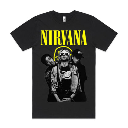 NIRVANA T-Shirt Band Family Tee Music Rock And Roll