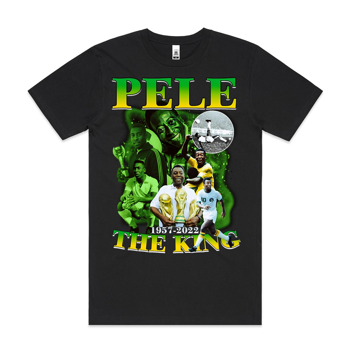 Pele The King of Football T-Shirt Sport Athlete Family Tee