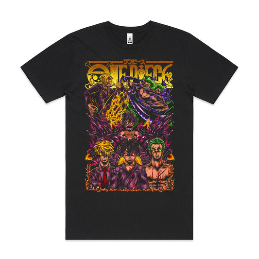 One Piece Luffy Zoro Sanji T-Shirt Japanese Anime Tee