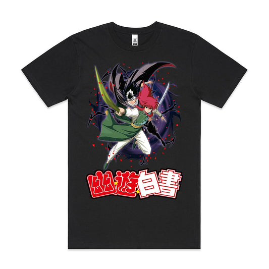 Yuyu Hakusho Ghost Fighter Hiei And Kurama T-Shirt Japanese Anime