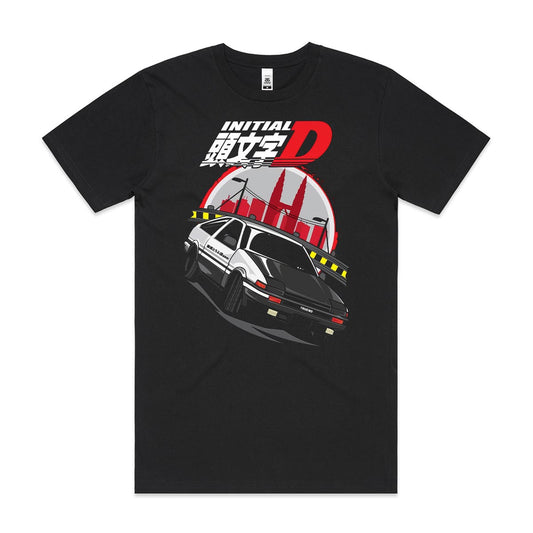 Initial D Toyota AE-86 T-Shirt Japanese Anime Tee