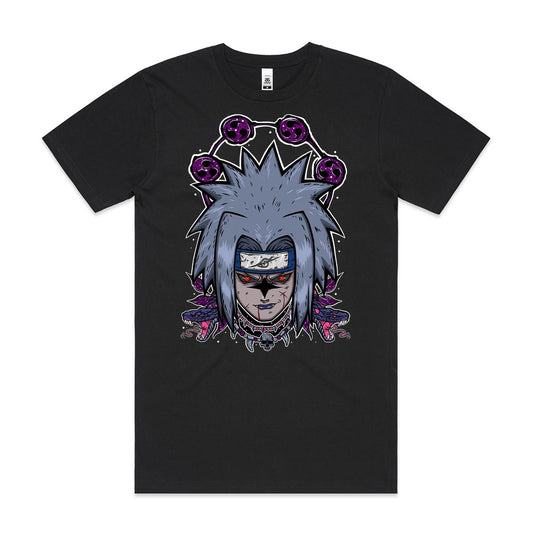 Naruto Uchiha Sasuke Cursed Mode T-Shirt Japanese Anime Tee