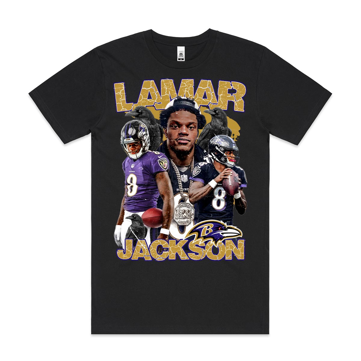Lamar Jackson NFL T-Shirt Sport Athlete Family Tee