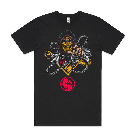 Mortal Kombat X scorpion T-Shirt Game Tee