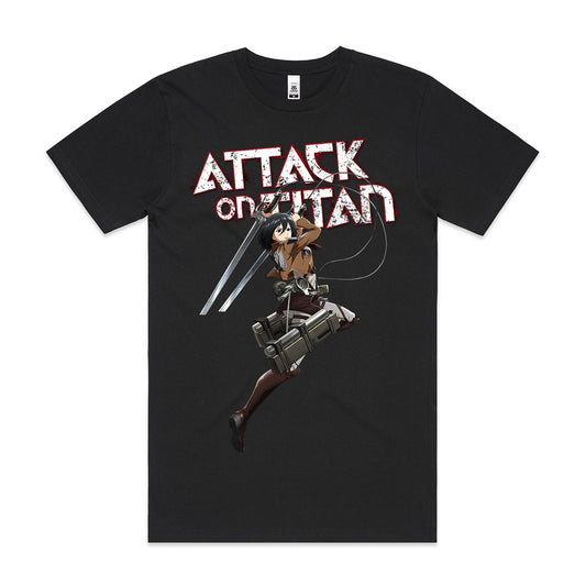 Attack on Titan Mikasa Ackerman T-shirt Japanese anime Tee