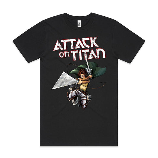 Attack on Titan Hange Zoë T-shirt Japanese anime Tee