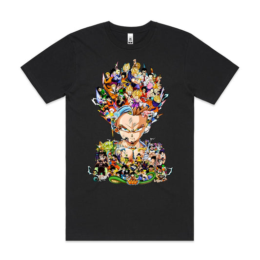 Dragon Ball Gohan Black T-Shirt Japanese Anime Tee