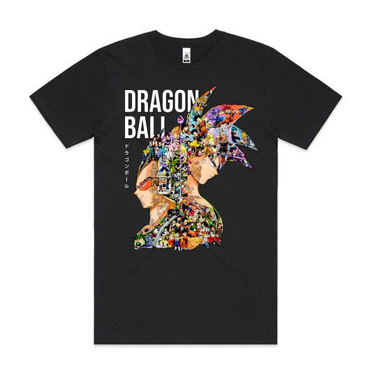 Dragon Ball Goku And Vegeta Black T-Shirt Japanese Anime Tee