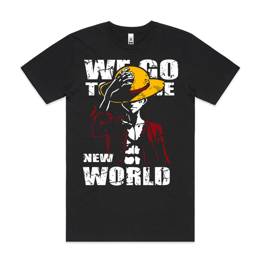 One Piece We Go To The New World T-shirt Japanese anime