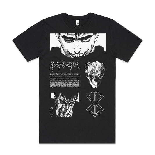 Berserk V5 T-Shirt Cotton Block Tee Japanese Anime