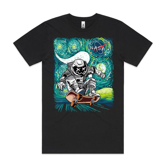 Nasa Skateboarding On The Moon T-Shirt NASA Tee