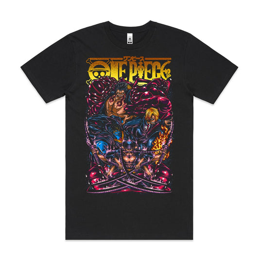 One Piece Luffy Sanji Zoro T-Shirt Japanese Anime Tee