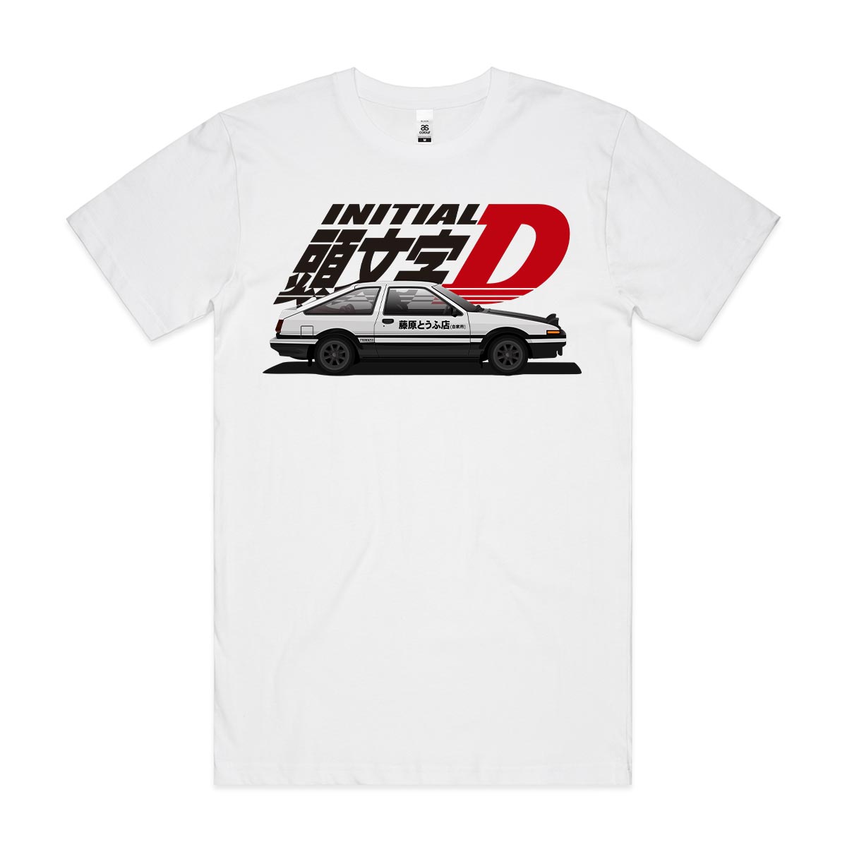 Initial D Toyota AE-86 Ver2  T-Shirt Japanese Anime Tee