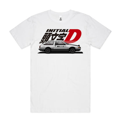 Initial D Toyota AE-86 Ver2  T-Shirt Japanese Anime Tee