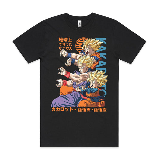 Dragon Ball Goku Gohan Goten V2 T-Shirt Japanese Anime Tee