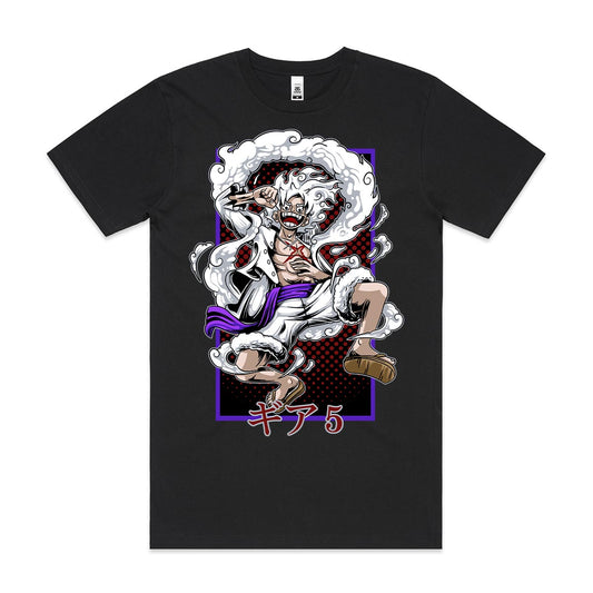 One Piece Luffy Gear 5 Ver4 T-shirt Japanese Anime Tee