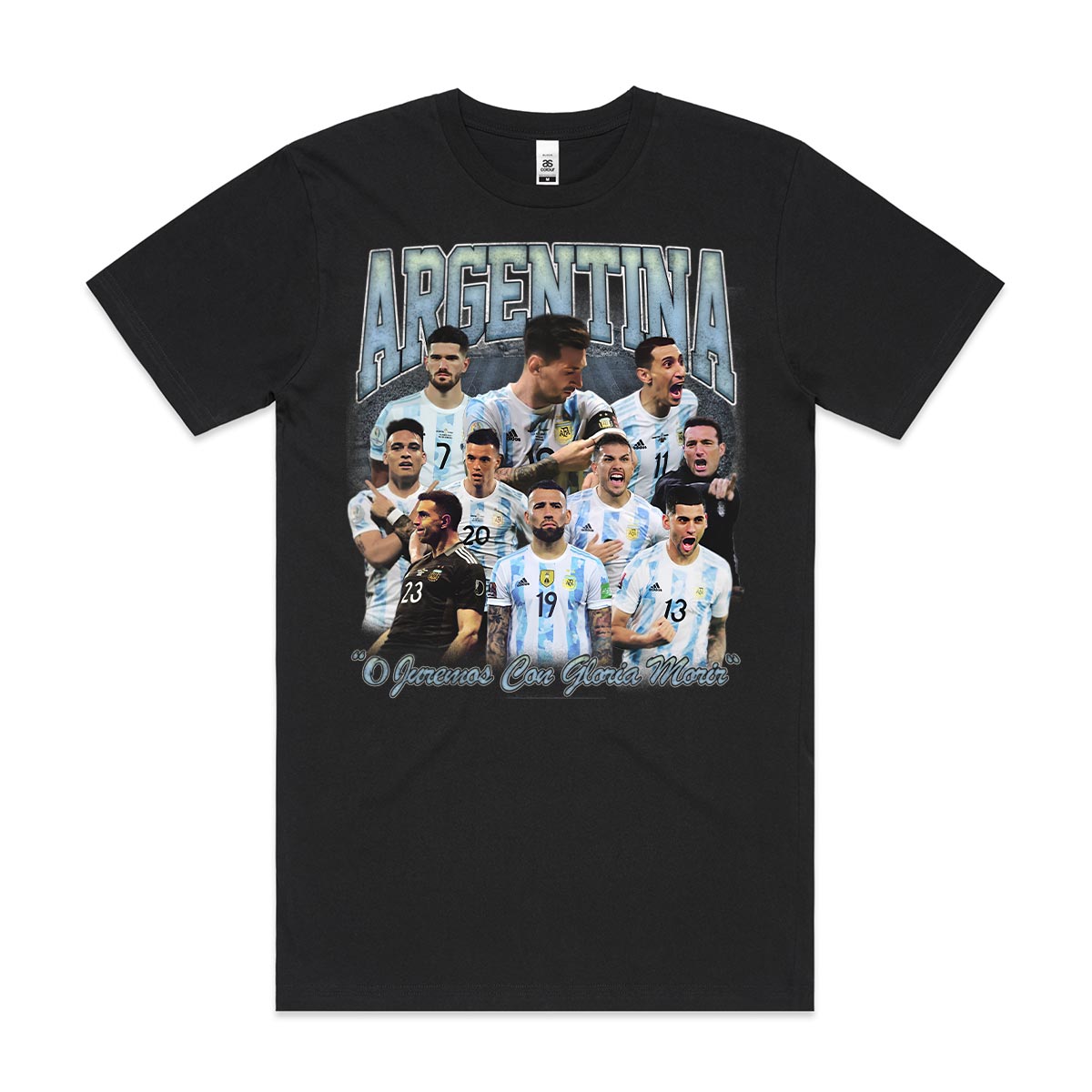 Argentina Football Team T-Shirt Sport Athlete Family Tee