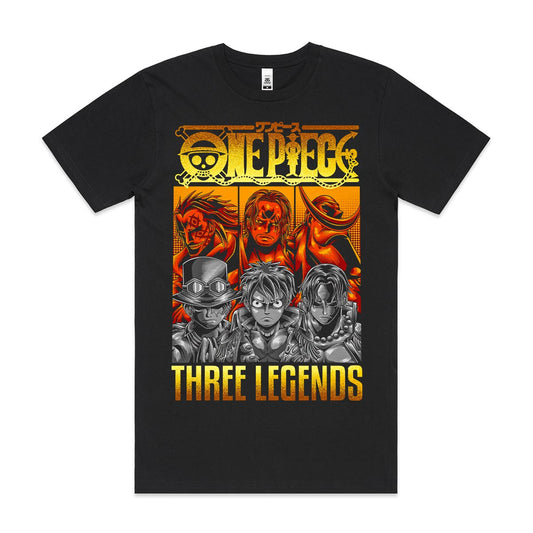 One Piece Three Legends T-Shirt Japanese anime Tee