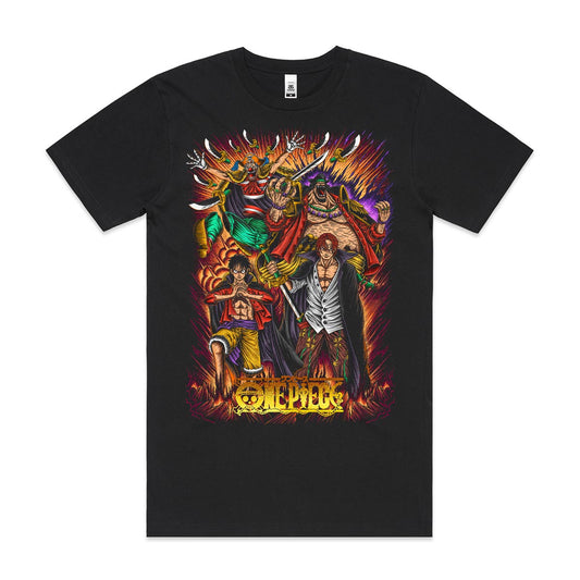 One Piece New 4 Emperors T-Shirt Japanese Anime Tee