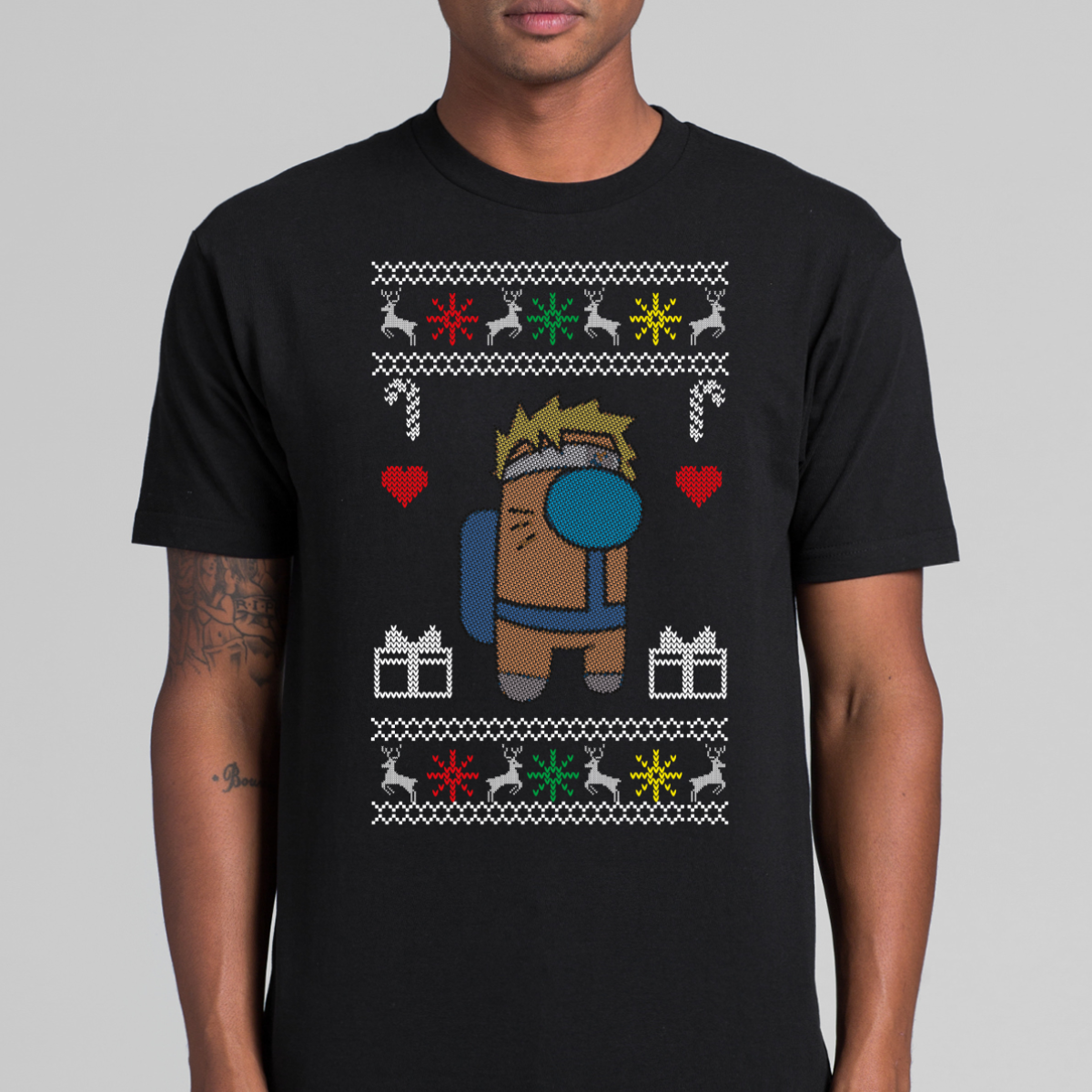 Naruto Among Us Christmas T-Shirt Anime Culture Tee