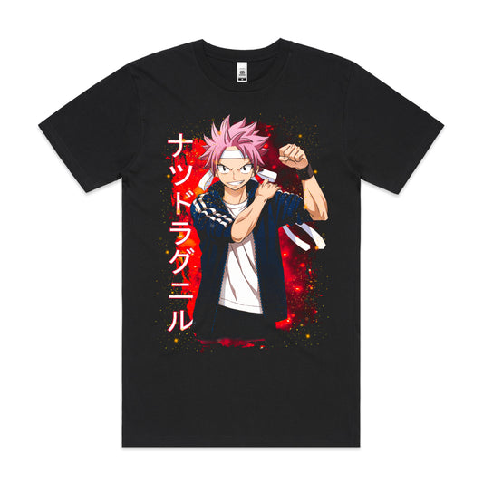 Fairy Tail Natsu Dragneel T-Shirt Japanese Anime Tee