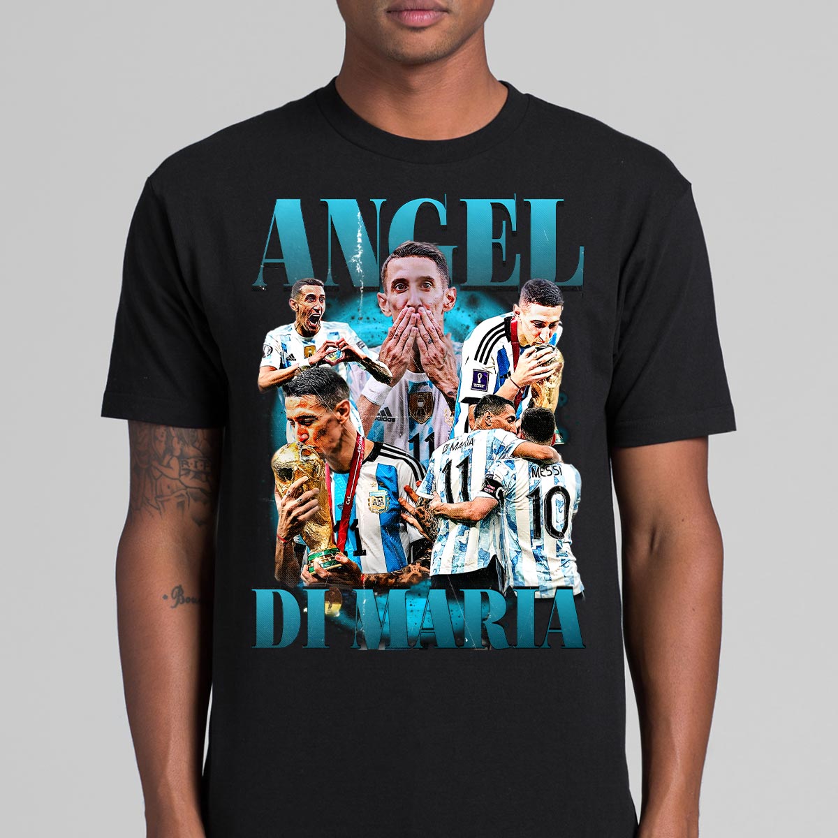 Ángel Di María T-Shirt Sport Athlete Family Tee Football