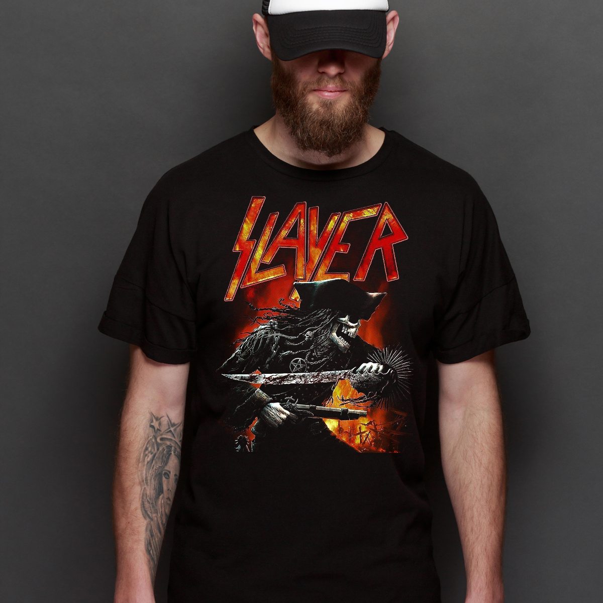 Slayer Band V4 T-Shirt Artist Family Tee Music Heavy Metal