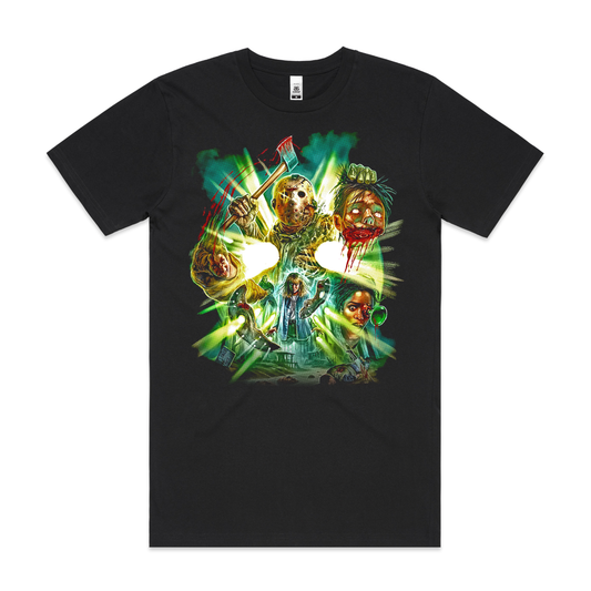 Jason Friday The 13th V5 Horror Movie T-Shirt Tee