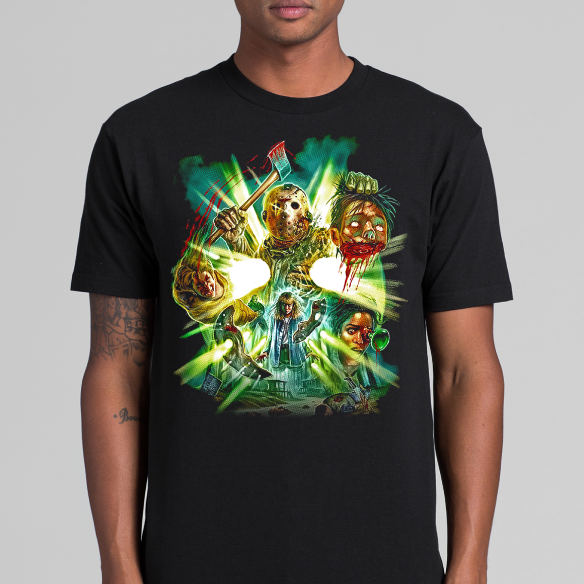 Jason Friday The 13th V5 Horror Movie T-Shirt Tee