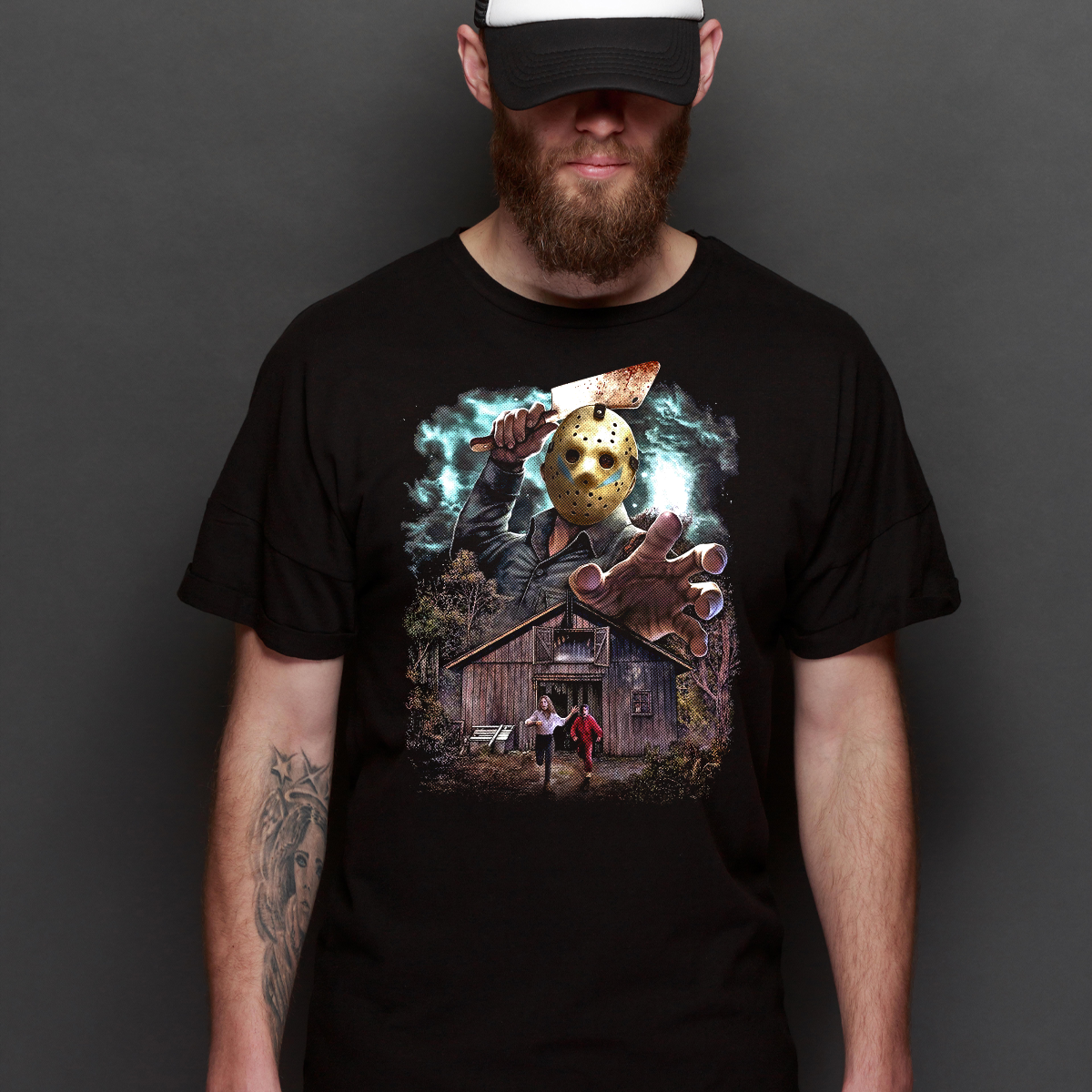 Jason Friday The 13th V6 Horror Movie T-Shirt Tee