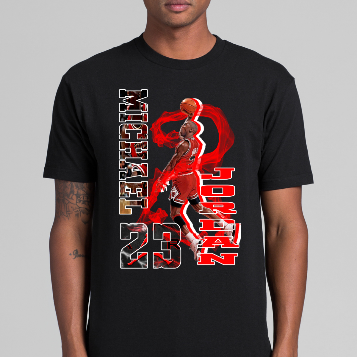 Michael Jordan V25 NBA T-Shirt Sport Athlete Family Tee