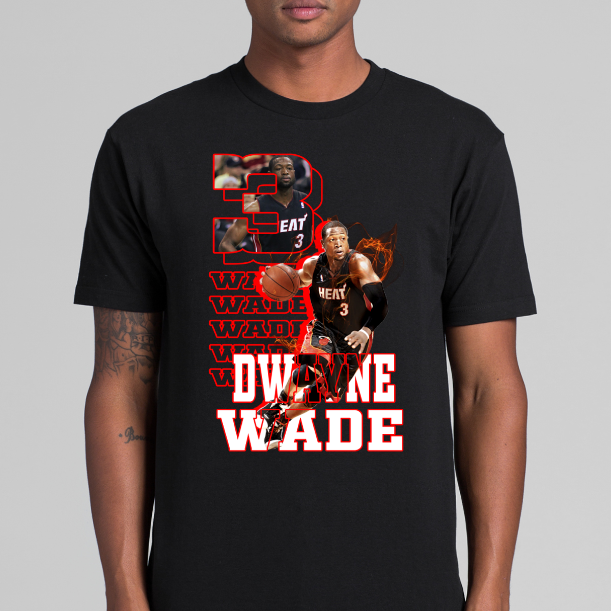 Dwyane Wade NBA T-Shirt Sport Athlete Family Tee