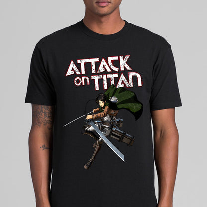 Attack on Titan Levi Ackerman T-shirt Japanese anime Tee