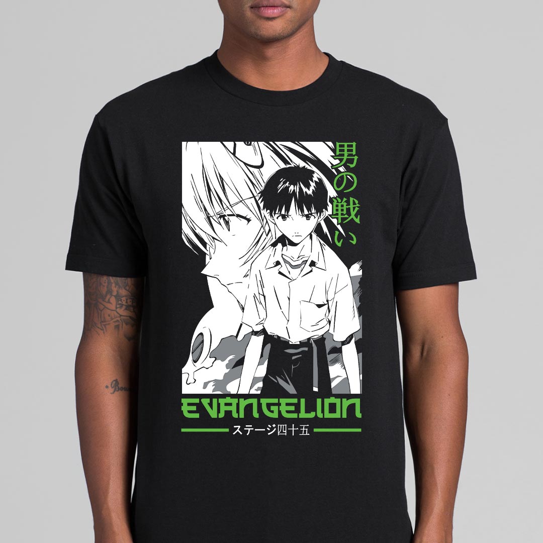 Neon Genesis Evangelion Chapter 45 T-Shirt Japanese Anime Tee