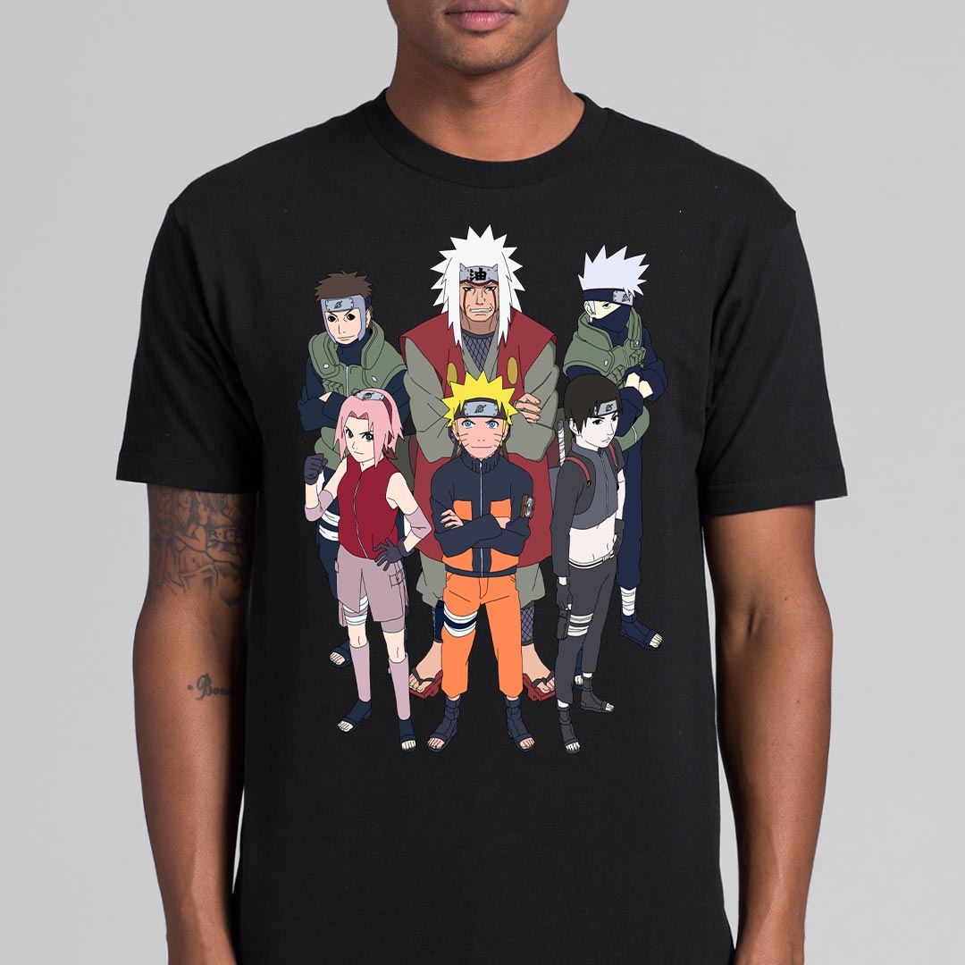 Naruto Class 7 Ver4 T-Shirt Japanese Anime Tee