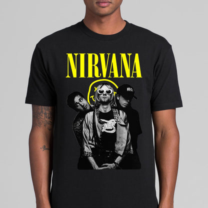 NIRVANA T-Shirt Band Family Tee Music Rock And Roll