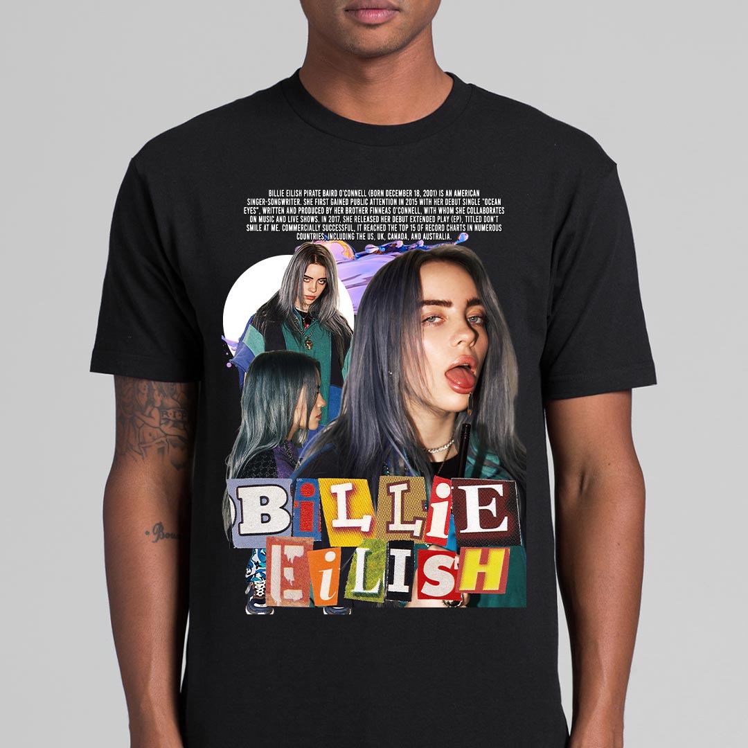 Billie Eilish 08 T-Shirt Artist Family Fan Music Pop Culture