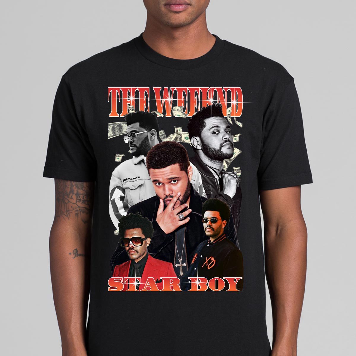 Starboy The Weekend  T-Shirt Artist Family Fan Music Pop Culture