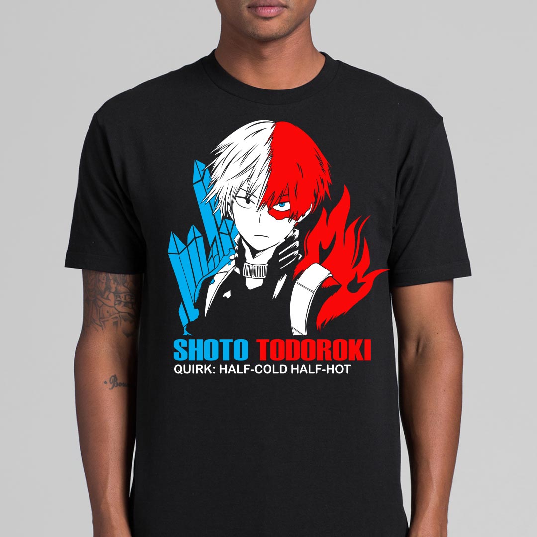 My Hero Academia Shoto Todoroki T-shirt Japanese anime Tee