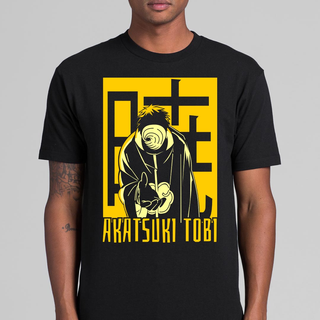 Naruto Akatsuki Tobi T-Shirt Japanese Anime Tee