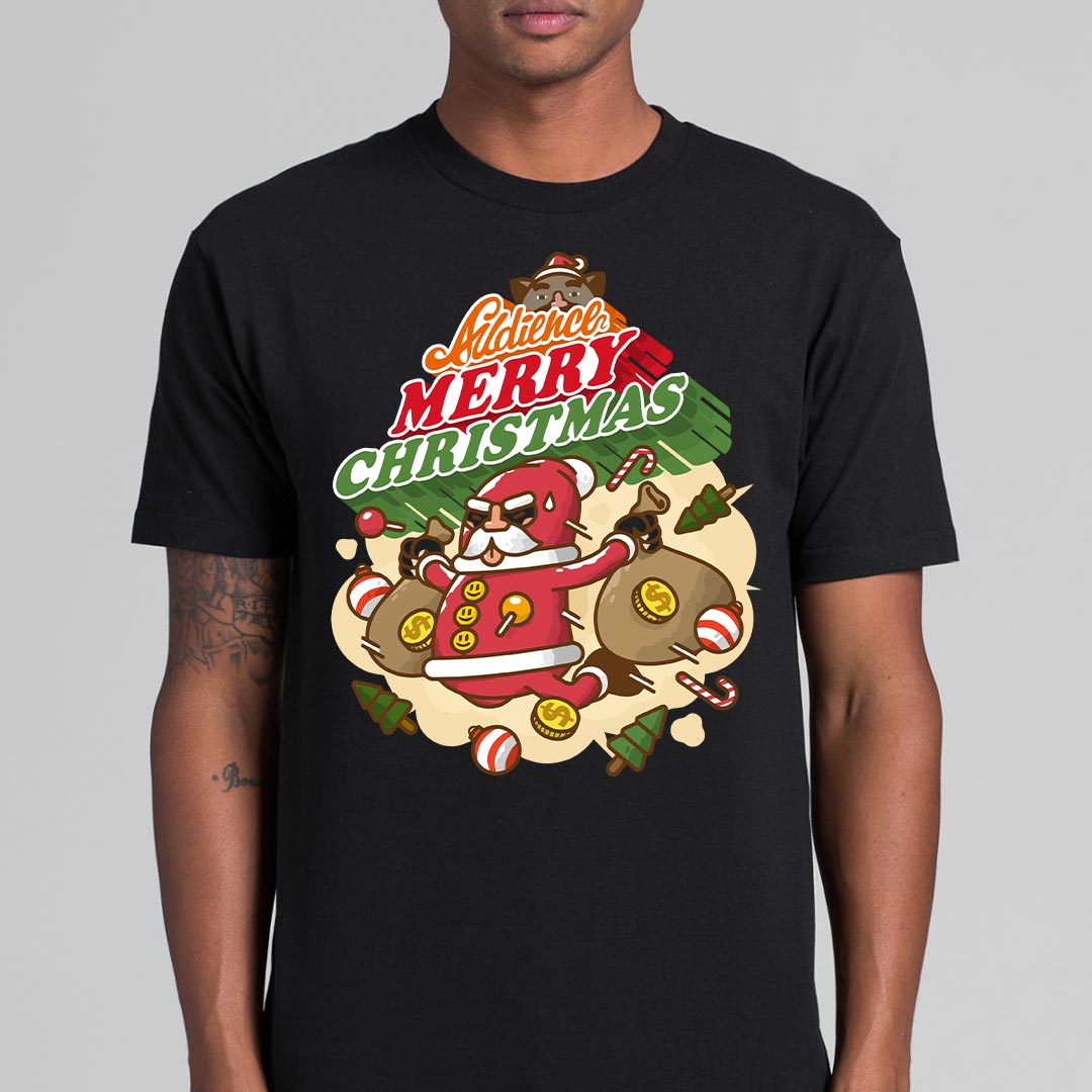 Merry Christmas Ver1 T-shirt Funny Spoof Tee