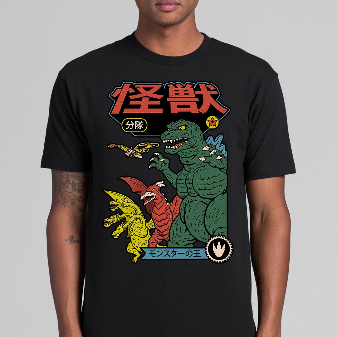 Monster Kaiju T-Shirt Funny Carton Tee
