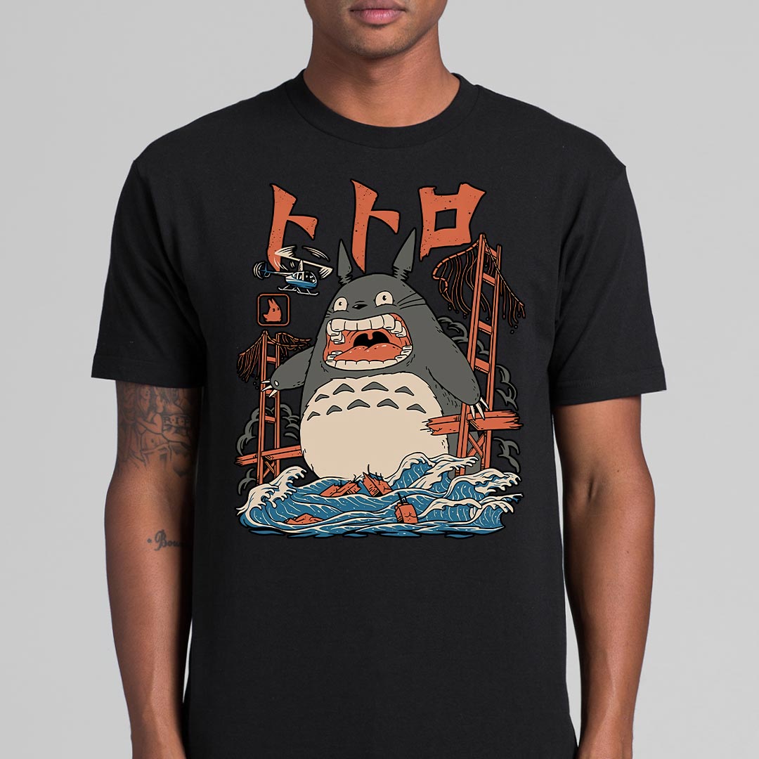 Giant Totoro Monster T-Shirt Funny Carton Tee