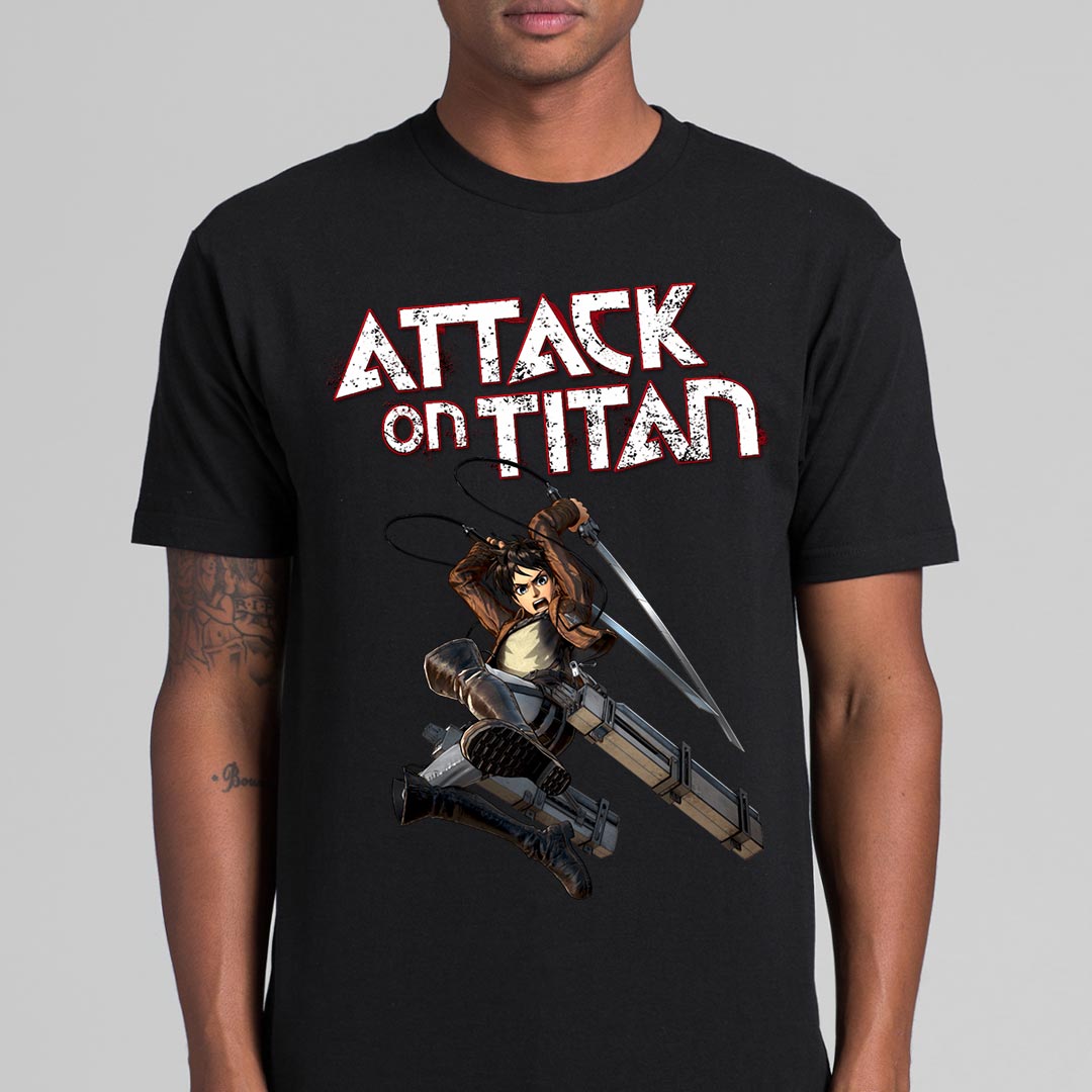 Attack on Titan Eren Yeager T-shirt Japanese anime Tee