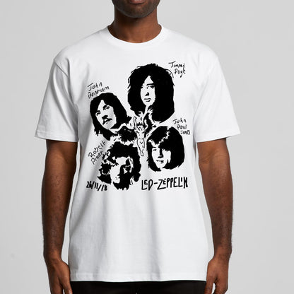 Led Zeppelin 02 T-Shirt Band Family Tee Music Rock And Roll