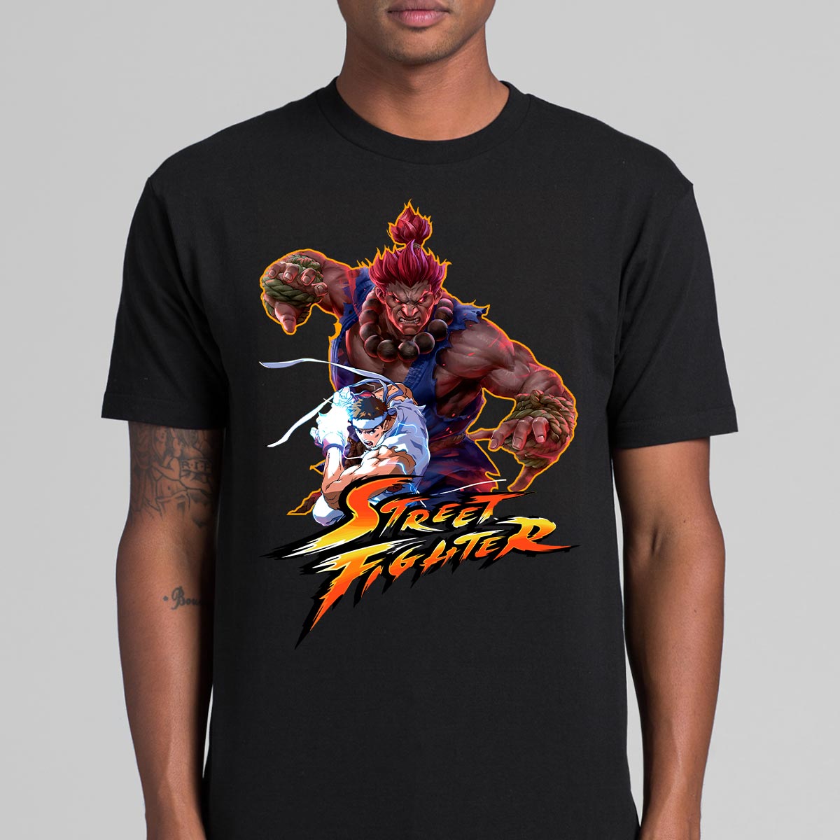 Street Fighters Akuma T-shirt Japanese anime