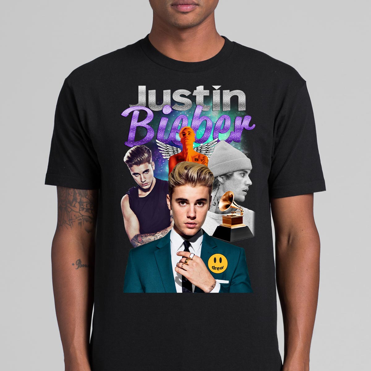 Justin Bieber 02  T-Shirt Family Fan Tee Music Pop