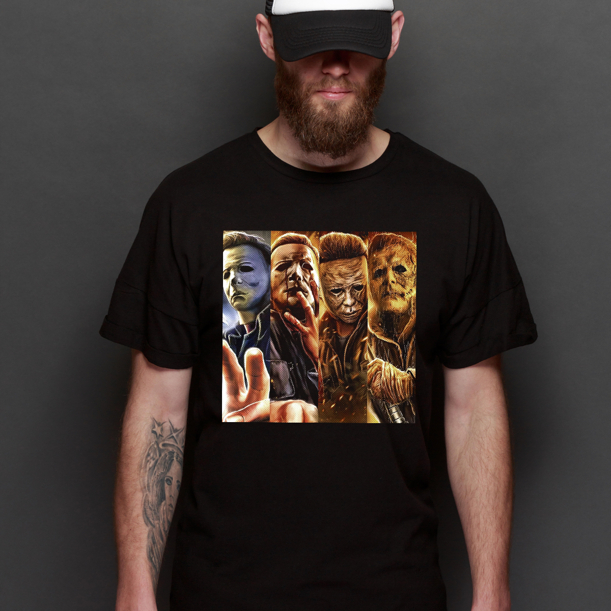 Halloween Michael Myers V15 T-shirt Horror Movie Tee