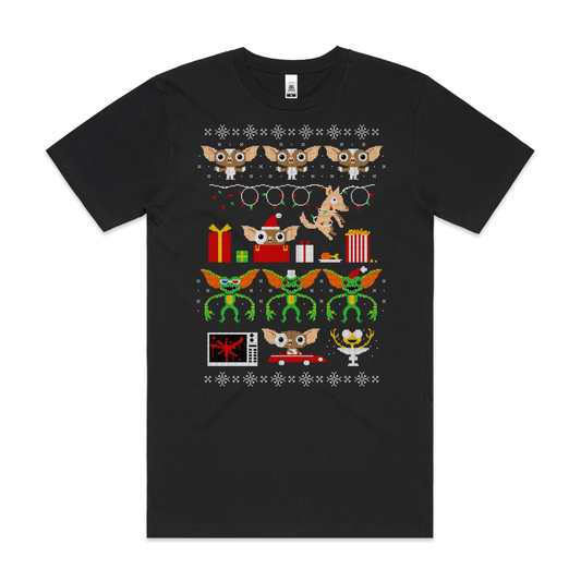 Gremlins Ugly Knit Christmas T-Shirt Movie Tee