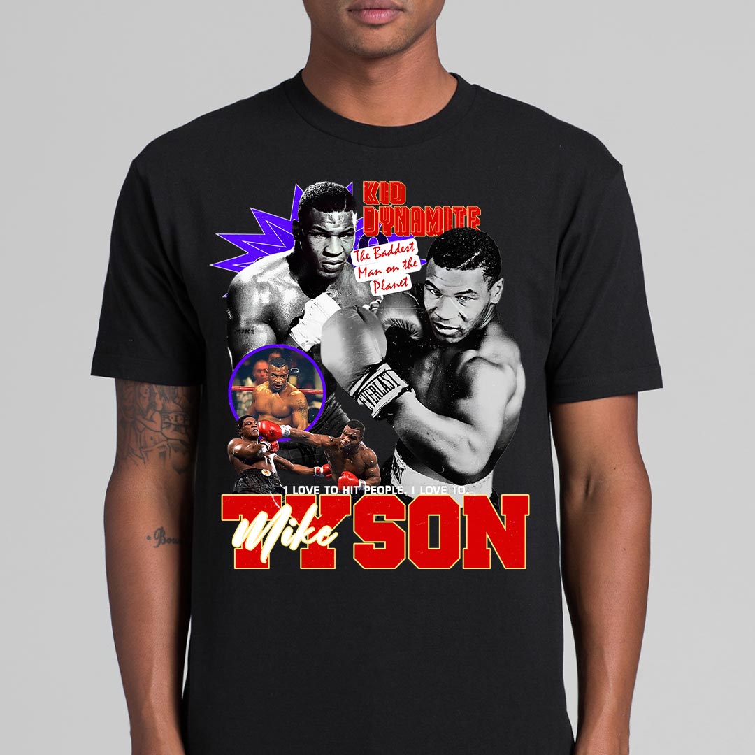 Mike Tyson T-Shirt Sport Athlete Family Tee